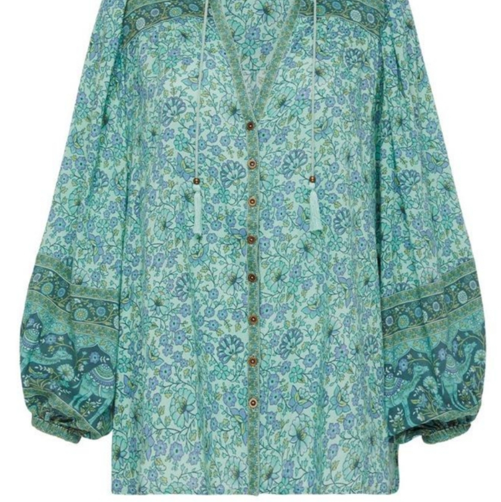 Sundown Blouse Turquoise by Spell